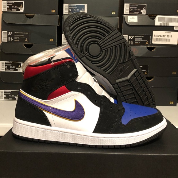 nike air jordan top 3 lakers